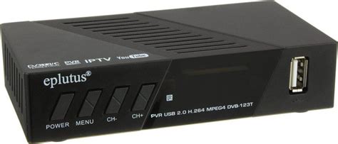 ТВ-ресивер Eplutus DVB-123T, черный купить по выгодной цене в интернет ...