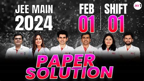 JEE Main 2024 Paper Solutions 1st Feb Shift 1 JEE 2024 Paper