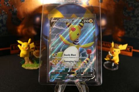 Ampharos V Vivid Voltage Full Art Holo Ultra Rare Pokemon Card