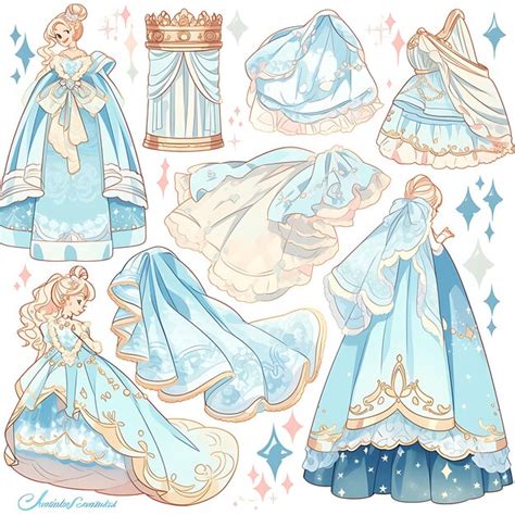 Premium Photo | Anime Character Design Female Fairy Tale Princess Dress ...