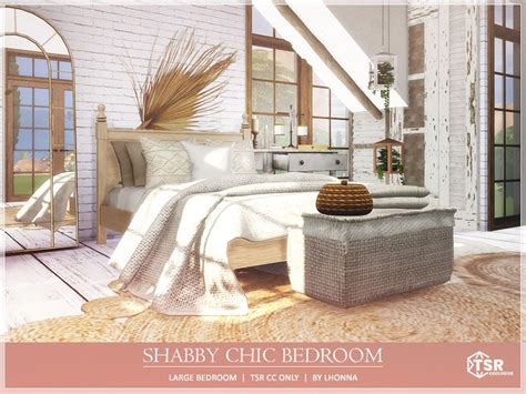 The Sims Resource Shabby Chic Bedroom TSR CC Only In 2023 Sims 4