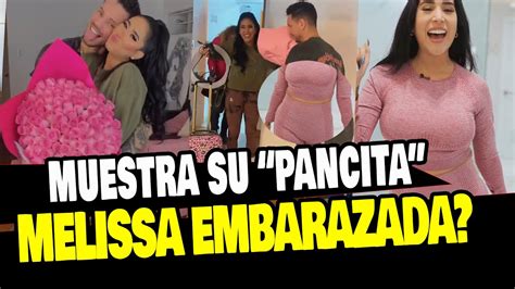 MELISSA PAREDES ESTÁ EMBARAZADA Y LUCE SU PANCITA A UN AÑO DEL AMPAY