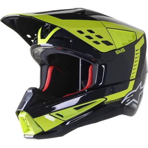 Capacete Alpinestars Sm Beam Preto Cinza Amarelo Grid Motors