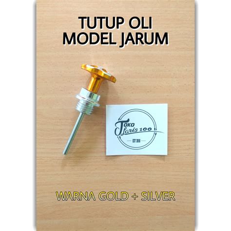 Jual Tutup Oli Variasi Jarum Warna Gold Silver Em Racing Motor Honda