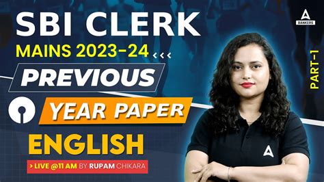 Sbi Clerk Mains English Previous Year Question Paper Sbi Clerk