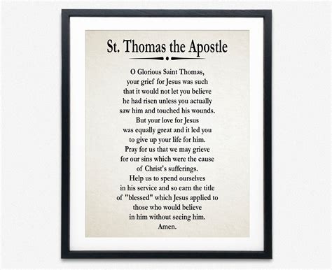 Prayer of St Thomas the Apostle Prayer for Direction and Discernment