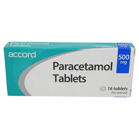 Paracetamol 500mg Tablets Caplets 16pk Pain Relief