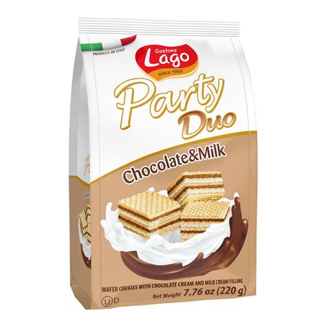 Gastone Lago Party Waffers With Chocolate Milk Cream Filling 7 76 Oz