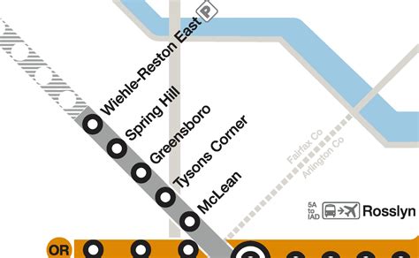 Metro Map With Silver Line - Map