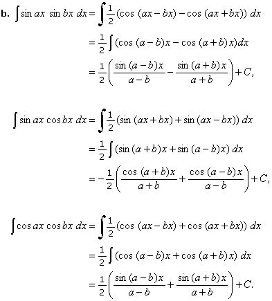 6 5 1 2 Integration Of Trigonometric Functions