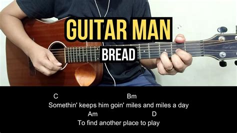 Guitar Man Bread Guitar Tutorial Youtube