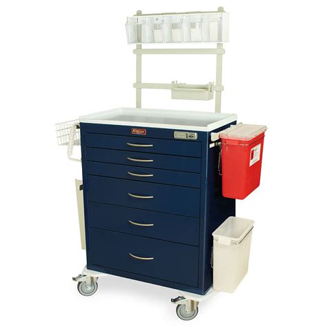 M Series Tall Anesthesia Cart With Md30 Ans3 Package Standard Width