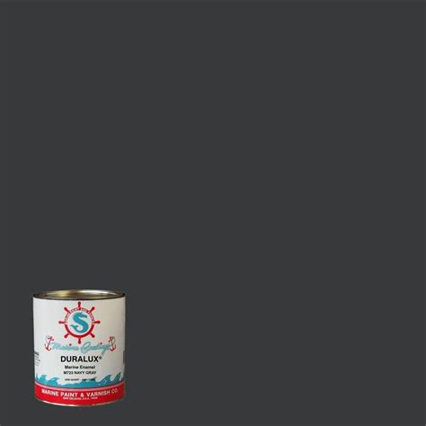 Duralux Marine Paint 1 Qt Navy Gray Marine Enamel M723 4 The Home Depot