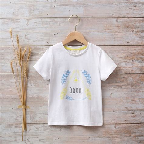 Camiseta niño blanca con estampado étnico Dadati Moda infantil