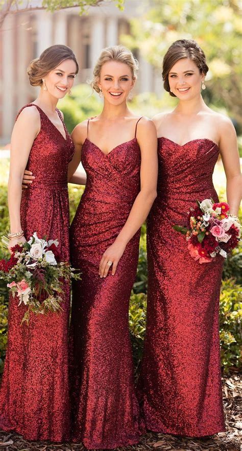 De Fashion Forward Bridesmaids Trends Voor 2018 Bruidsmeisjes Rode