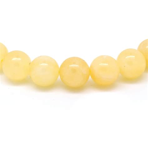 Bracelet Calcite jaune perles 8 mm Elégance Minérale