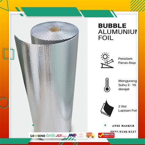 Jual Aluminium Foil Bubble Ukuran 120cm X 25m Aluminium Foil Bubble Peredam Panas Shopee Indonesia