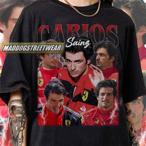 Vintage 90s Graphic Style Carlos Sainz T Shirt Carlos Sainz T Shirt