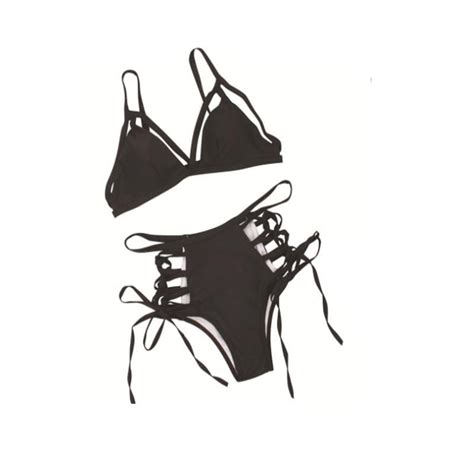 Bikini M Set med över och underdel Svart Elgiganten Elgiganten