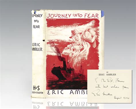 Journey Into Fear Eric Ambler First Edition Signed