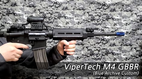 바이퍼 테크 Viper Tech M4 Gbb 블루 아카이브 커스텀 Youtube