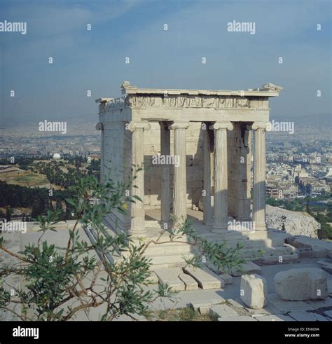 Griechenland Athen Akropolis Nike Tempel Stock Photo Alamy