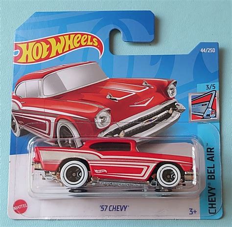 Hot Wheels 1957 Chevy Red Hw Chevy Bel Air Series Birthday T Miniature Collectable Model Toy