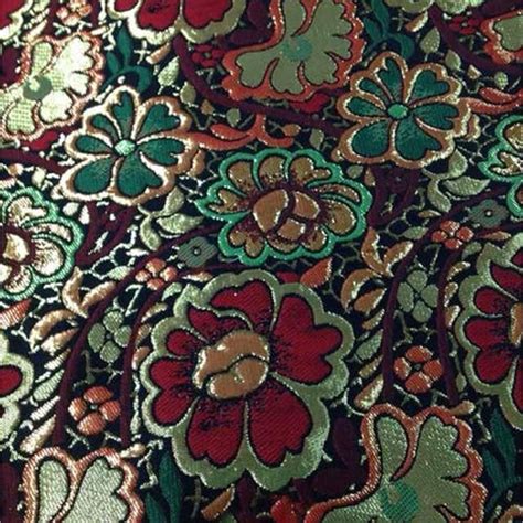 France Style Luxury Floral Jacquard Brocade Fabric For Dress Etsy