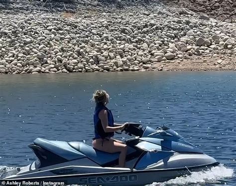 Ashley Roberts Flaunts Her Jaw Dropping Figure In A Skimpy Blue Bikini