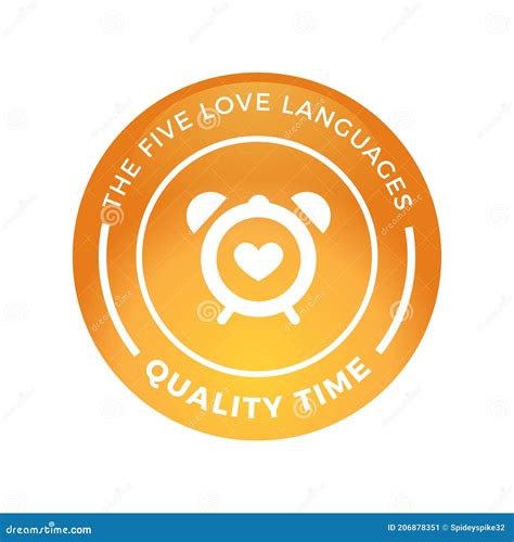 The Love Language - Quality Time. Vector Illustration Stock Vector - Illustration of service ...