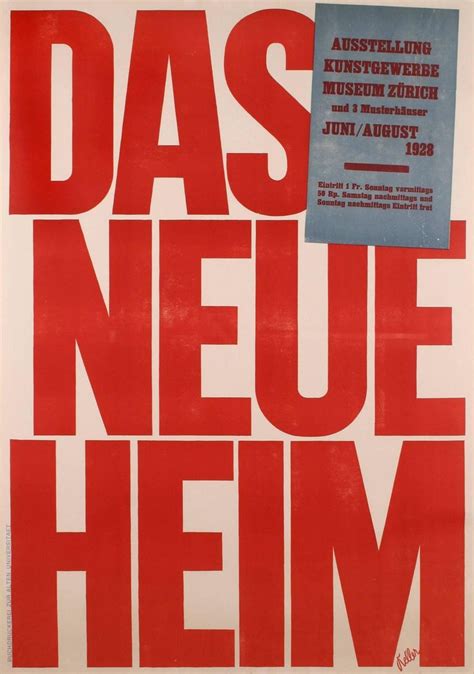 Ernst Keller The New Home A Swiss Modernist Poster By Ernst Keller