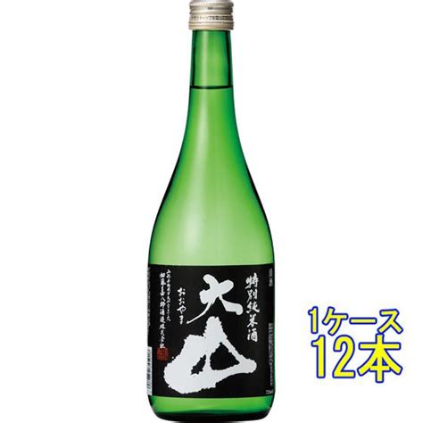 ギフト プレゼント 日本酒 大山 特別純米酒 720ml 12本 山形県 加藤嘉八郎酒造 ケース販売 10210x12酒楽shop