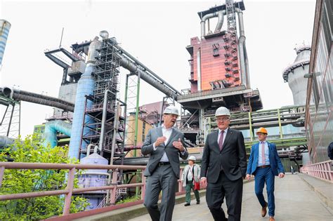 Bundespräsident Frank Walter Steinmeier besucht thyssenkrupp Steel und