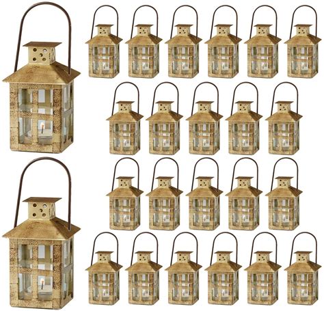 Kate Aspen Mini Decorative Lanterns Set Of Vintage Metal Lantern