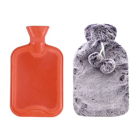 British Standard Rubber Hot Water Bottle With Plush Cover From China Manufacturer Nanjing