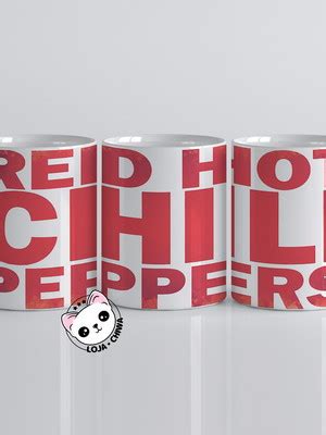 Caneca Red Hot Chilli Peppers Rock Banda Porcelana Elo