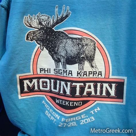 Phi Sigma Kappa Mountain Weekend T-shirt | Greek Shirts