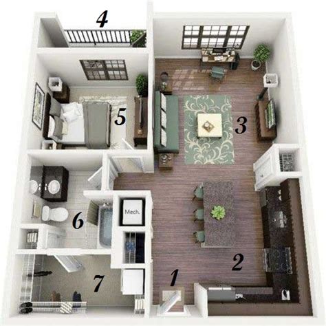 Ideas For Small Studio Apartment Design Plan images