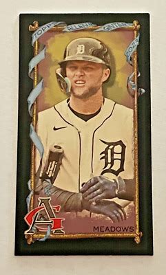 Topps Allen Ginter Mini Black Border Austin Meadows Tigers