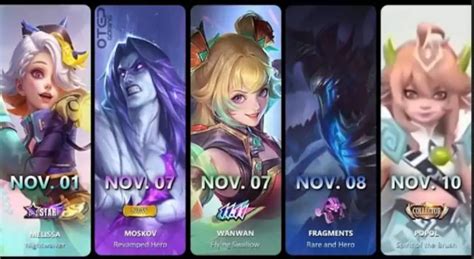 Jadwal Rilis Skin Hero ML November 2023 Dafunda