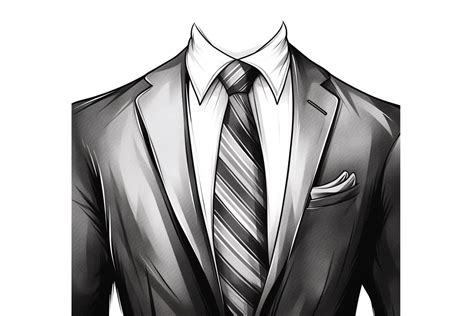 How To Draw A Suit And Tie Yonderoo