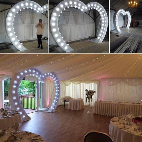 Light Up Heart Arch Madeffects Wedding Ideas Arch Decoration