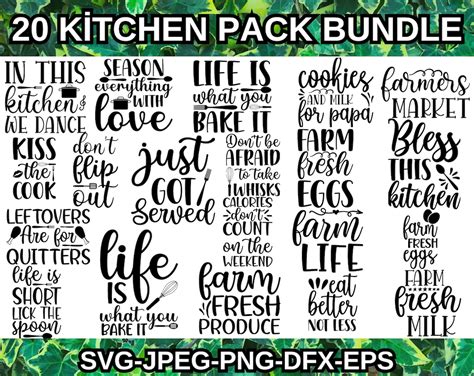 Kitchen Designs Svg, Kitchen Svg Bundle, Kitchen Svg, Baking Svg, Cooking Svg, Kitchen Quotes ...