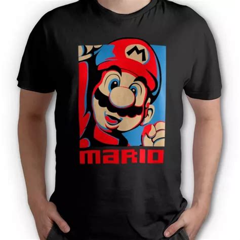 Polera Mario Retro Mario Bros 100 Algodón Cuotas sin interés