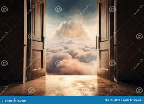 Entrance To Heaven In Heaven A Large And Luxurious Door That Opens To