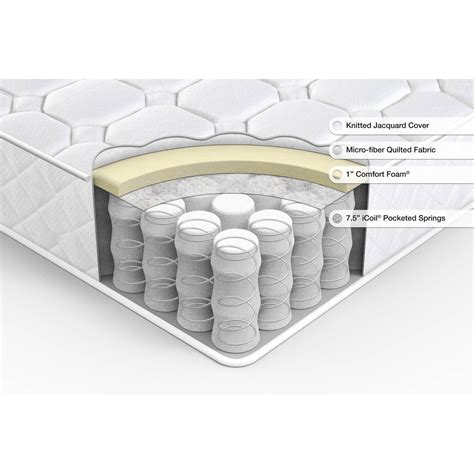 Coil Spring Mattress 10" Bed Foam Supportive Pillow Top Sleeper Comfort ...