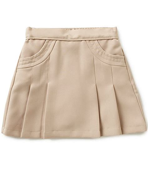 Nautica Little Girls 4 6x Pleated Skort Dillards Girls Khakis