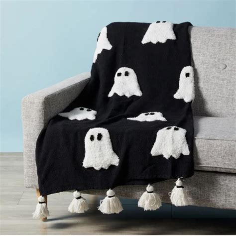 Rachel Zoe Ghost Blanket NWT In 2024 Halloween Blanket Blanket Black