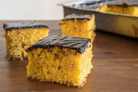 Brazilian Carrot Cake With Chocolate Topping Traditional