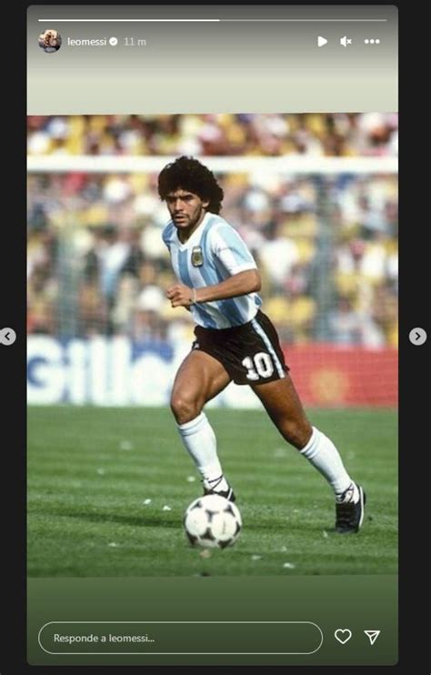 Messi Recordó A Maradona A Dos Años De La Muerte De Diego Y En La